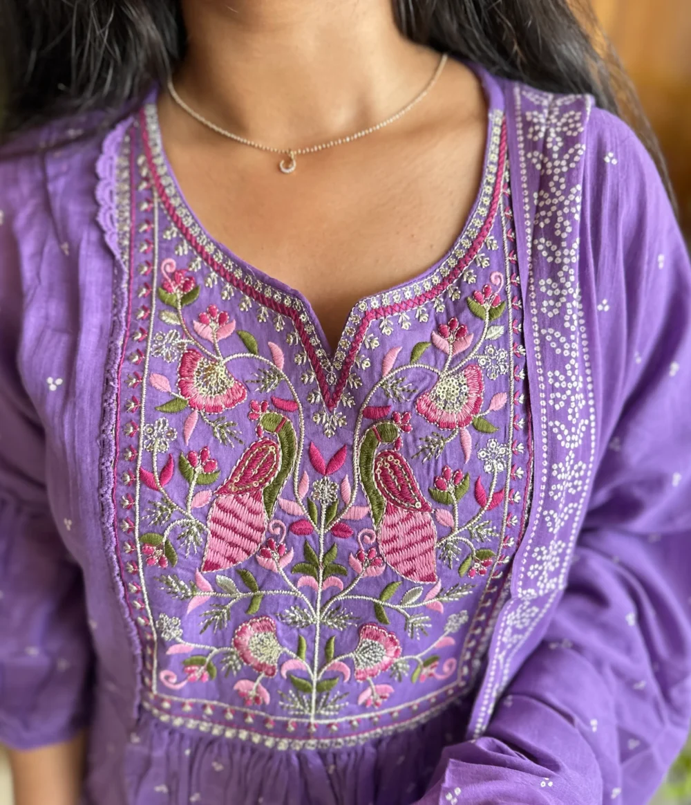 Cotton Hand block Printed kurti - Image 4