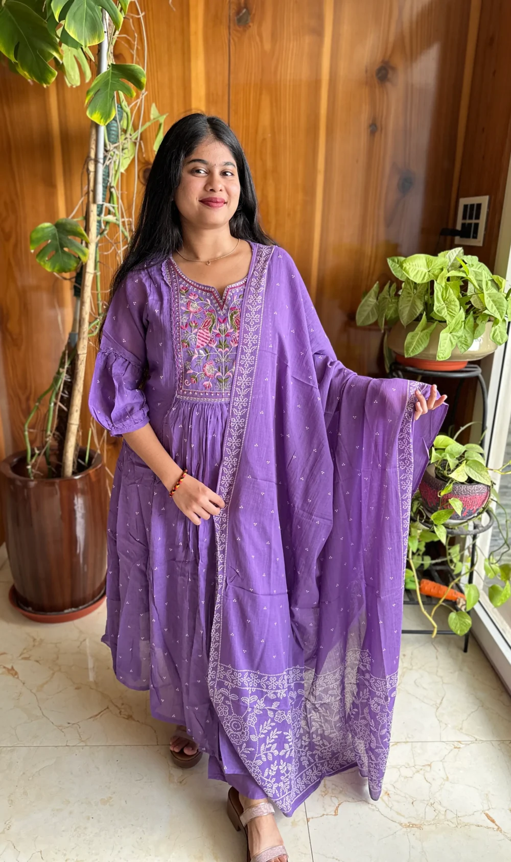 Cotton Hand block Printed kurti - Image 2