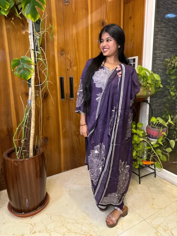 Muslin Three-Piece Set with Digital Print - XXL